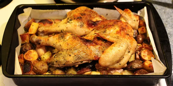 recetas con pollo y papas