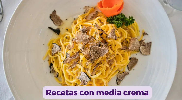 Recetas con media crema