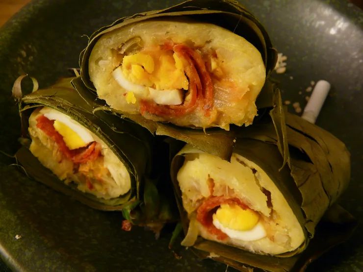 receta de tamales en hoja de plátano